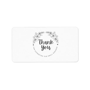 Étiquette Autocollant Merci de Soutenir Ma Petite Entreprise