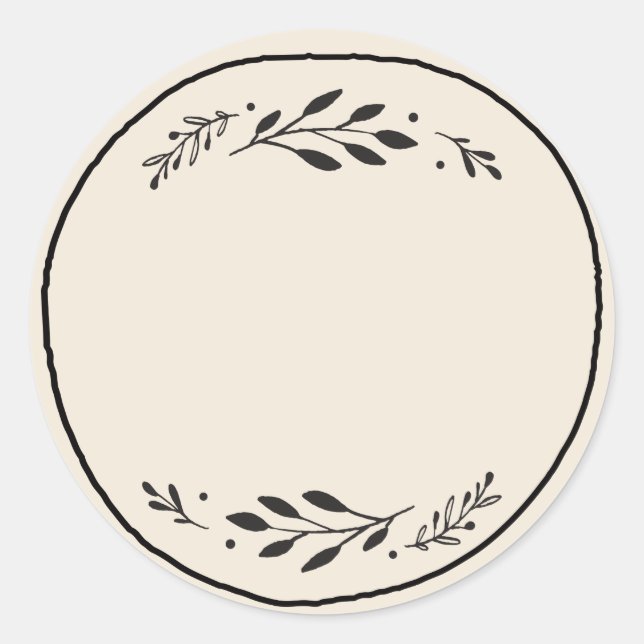 Étiquette autocollante vide pour pot / épice III (Devant)