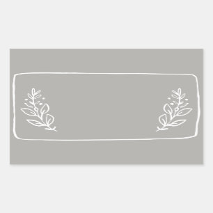 Étiquette Autocollante Vide pour Pot / Épice VII