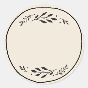 Étiquette autocollante vierge pour pot / épice III