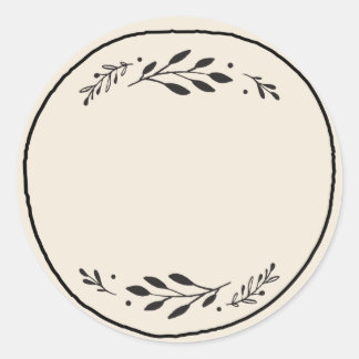 Étiquette autocollante vierge pour pot / épice III