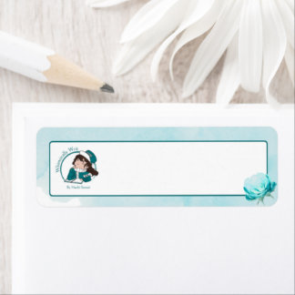 Étiquette Autocollants d'adresse avec le logo Whimsically Wr