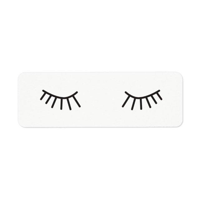 Étiquette autocollants de cils, autocollants de visage migno (Devant)