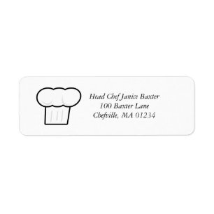 Étiquette Autocollants d'étiquette de adresse de casquette