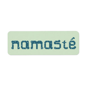 Étiquette Autocollants d'étiquette de Namaste