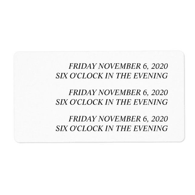 Étiquette Autocollants personnalisés 'nouvelle date' pour Mi (Devant)