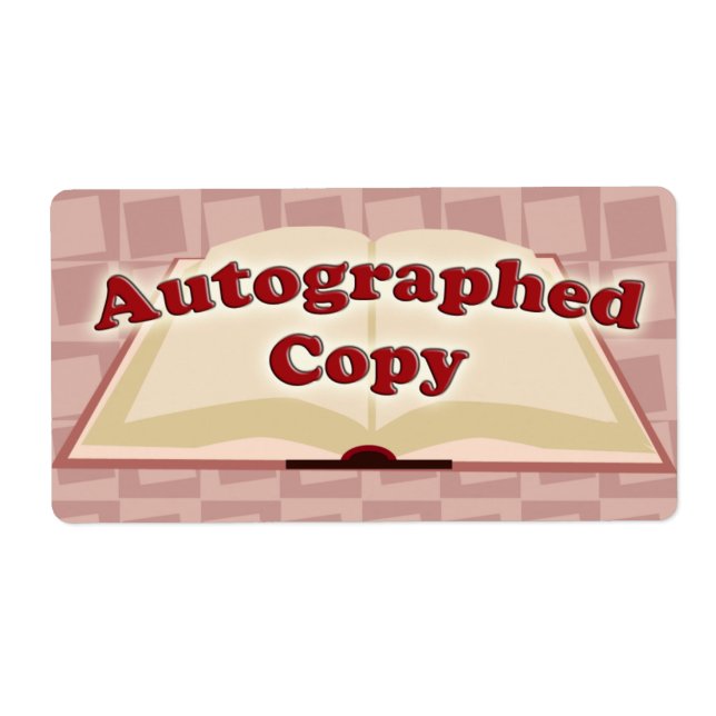 Étiquette Autographes (Devant)