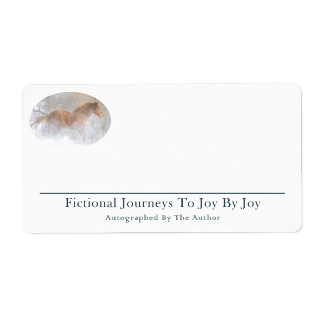 Étiquette Autographié par l'auteur - Joy Avery Melville Lab (Devant)