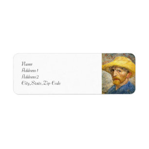 Étiquette Autoportrait de Van Gogh