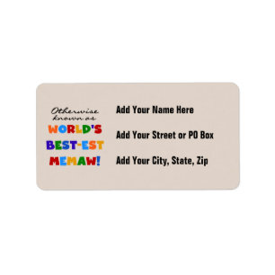 Étiquette Autrement connu comme T-shirts de Meilleur-est