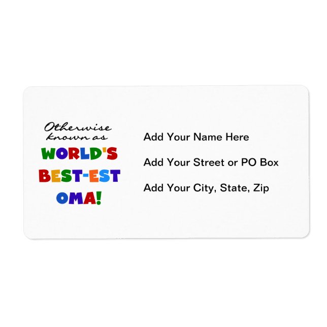 Étiquette Autrement connu comme T-shirts et cadeaux de (Devant)