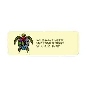 Étiquette Ba-Gua de tortue
