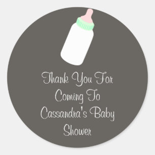 Étiquette baby shower (Bouteille bébé)