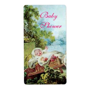 ÉTIQUETTE BABY SHOWER COLORÉ