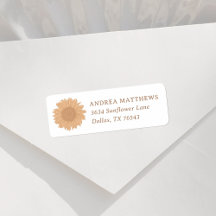 Baby shower de fille Fleur sauvage rétros Adresse 