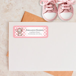 Étiquette Baby shower de pique-nique Teddy Bear Adresse de r
