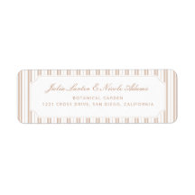 Baby Shower élégant Choco Brun motif rayé