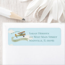 Baby shower Vintage de l'avion