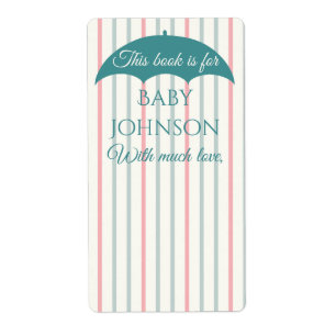 Étiquette Baby shower "Watermelon" Boite Feuille de 8
