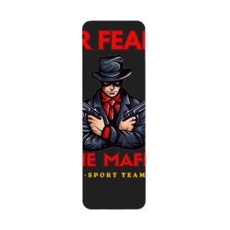 Étiquette Badass Mafia E-Sport Team Gaming Mascot T-Shirt