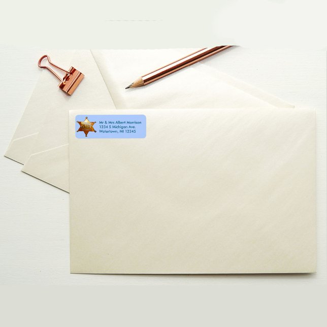 Étiquette Badge d'Antique Sheriff (Créateur téléchargé)