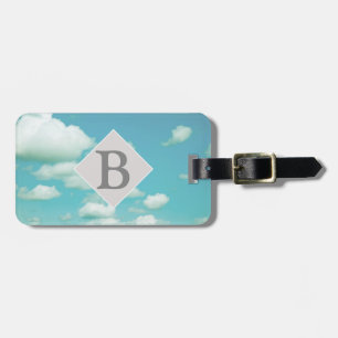 étiquette bagage personnalisez-le ciel bleu avec n