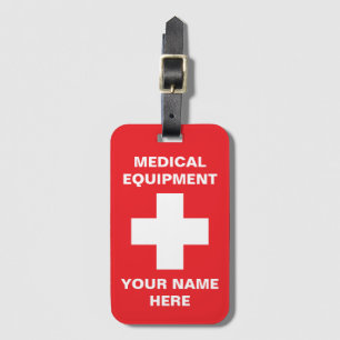 Étiquette bagage pour équipement Médicale professi