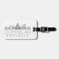 Étiquette Bagage Skyline République Dominicaine