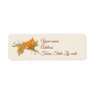 Étiquette Baies et feuille d'automne