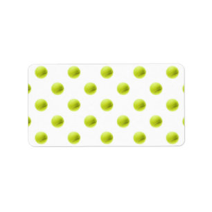 Étiquette Bal Arrière - plan de tennis Lime Green