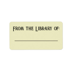 Étiquette Balise de bibliothèque simple