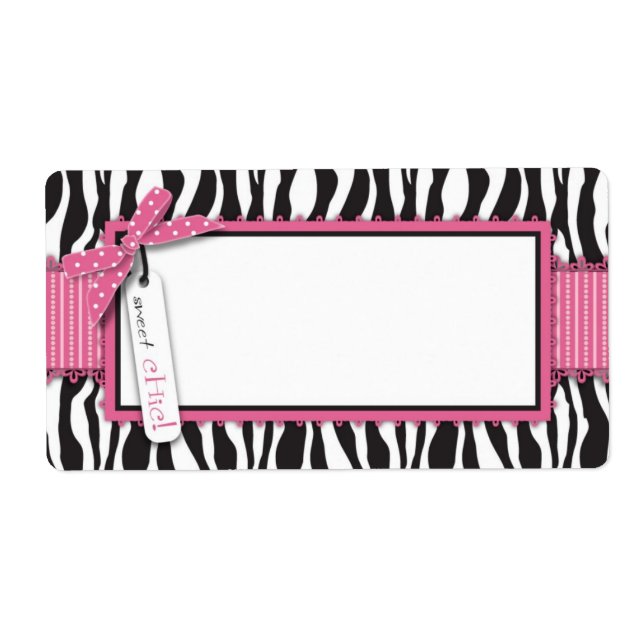 Étiquette Balise Nom de la Boutique Chic Cupcake (Devant)