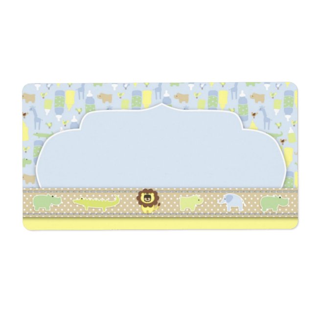 Étiquette Balise Nom du bébé Serengeti (Devant)