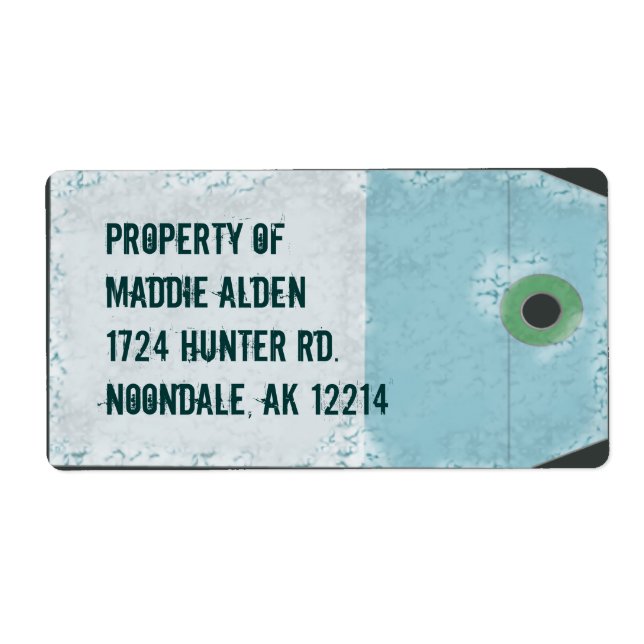 Étiquette Balise Style aérien (Devant)