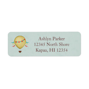 Étiquette Ballon à air chaud