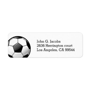 Étiquette Ballon de football classique brillant