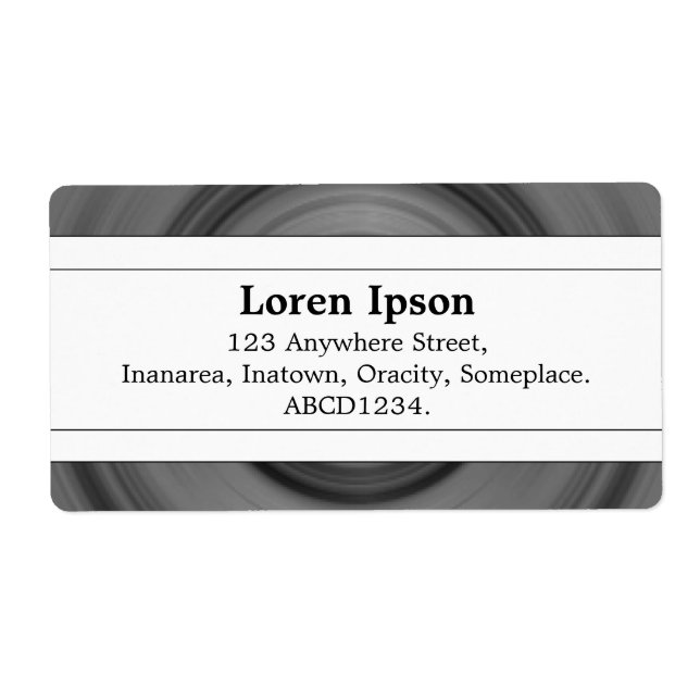 Étiquette Bande centrale II - Roue (Devant)