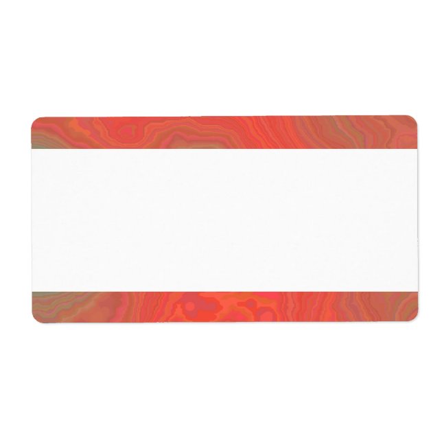 Étiquette Bande centrale - Marbre rouge (Devant)