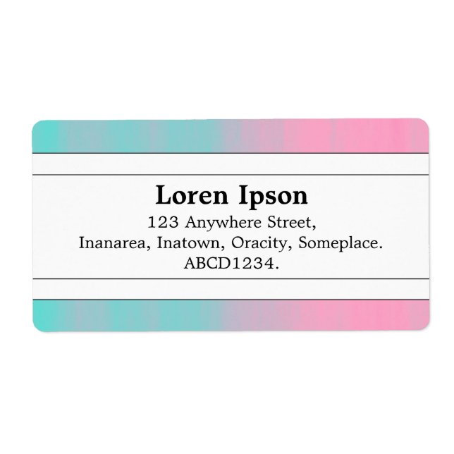 Étiquette Bande Centre II - Sandwich au savon (Devant)