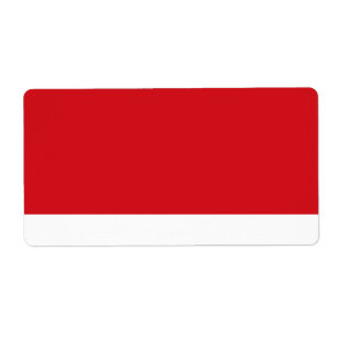 Étiquette Bande rouge