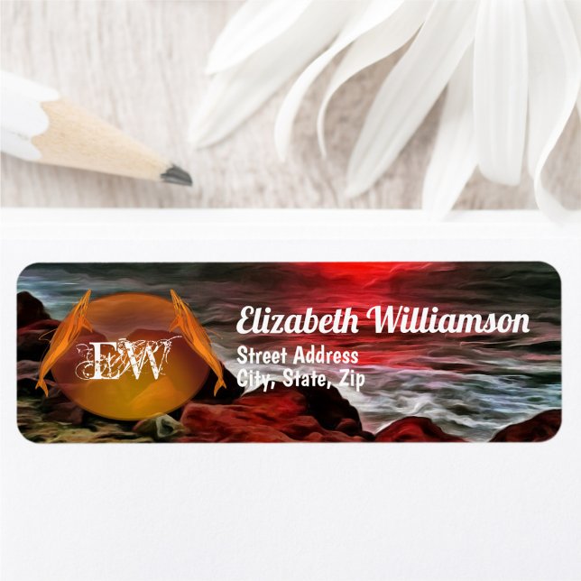 Étiquette Banderas Rocky Sunset 914 Adresse (Créateur téléchargé)