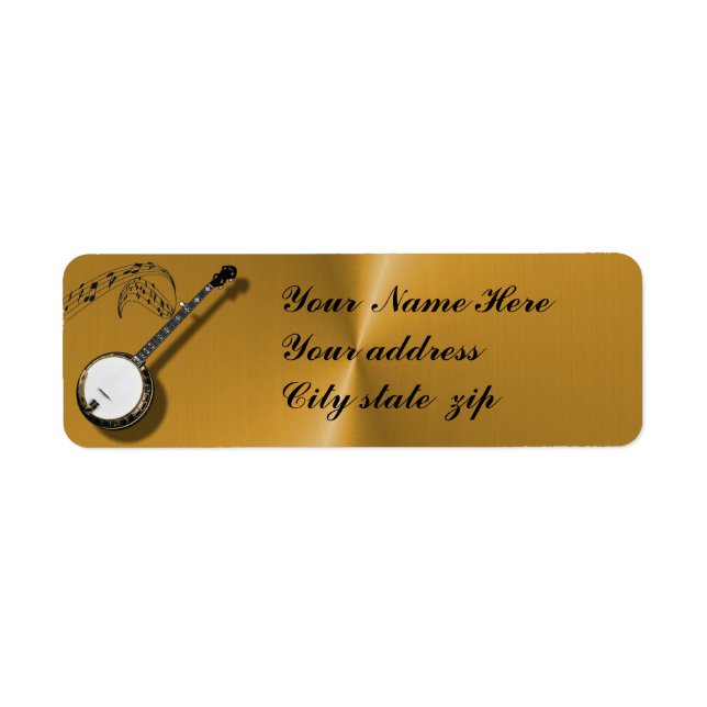 ÉTIQUETTE BANJO (Devant)