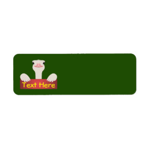 Étiquette Bannière d'Ostrich