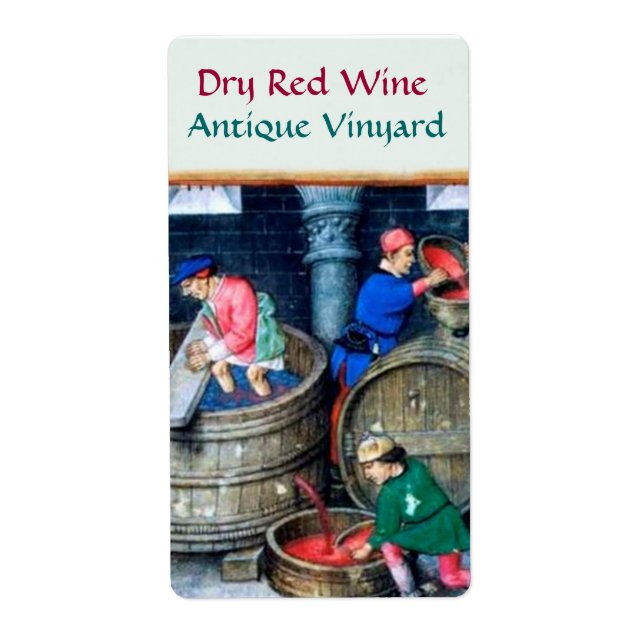 ÉTIQUETTE BARREAUX DE VIN ROUGE VIGNE VIERGE (Devant)