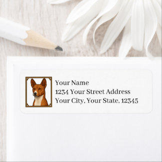 Étiquette Basenji Return Address Labels