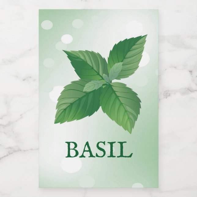 Étiquette Basil Herbs (Étiquettes simples)