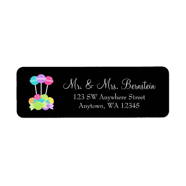 Étiquette Bat mitzvah de bonbons (Devant)