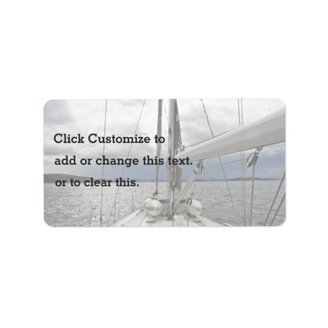 Étiquette Bateau (Devant)