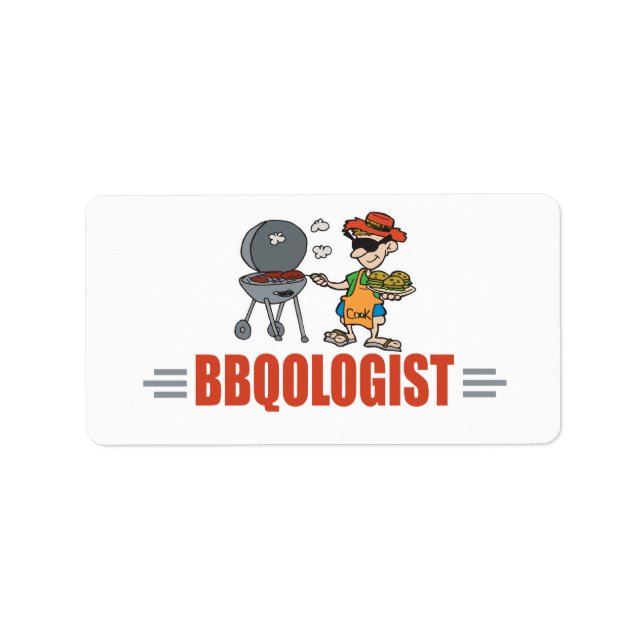 Étiquette BBQ amusant (Devant)