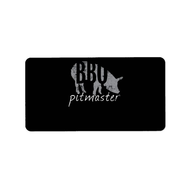 Étiquette BBQ | BBQ Pitmaster Pig Grill Fars Day (Devant)